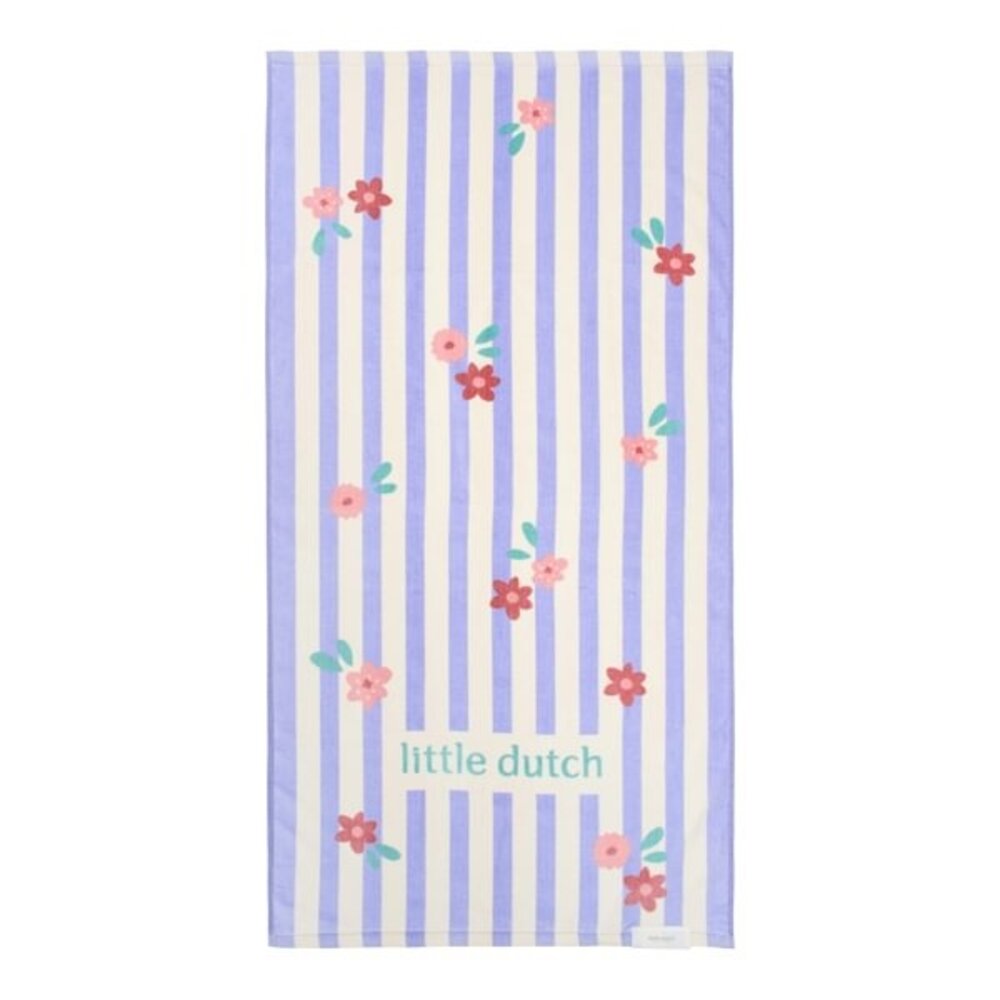 Little Dutch Strand Handdoek Dreamy Purple Stripe
