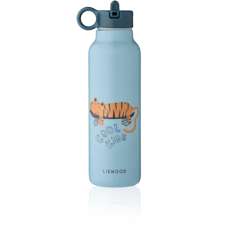 Liewood Drinkfles Falk 500 ml Tiger Beach Blue