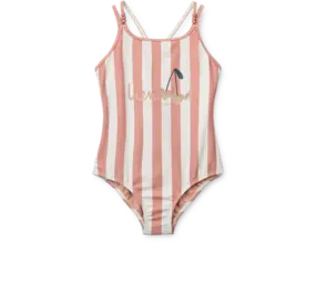 Liewood Badpak Suna Stripe Coral Blush Creme de la Creme