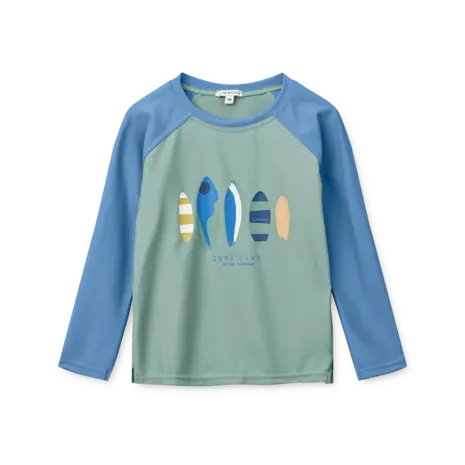 Liewood Zwemshirt Lange Mouw Noah Boards Light Peppermint