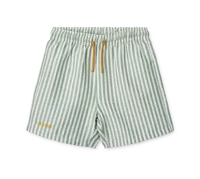 Liewood Zwemshort Duke Stripe Peppermint Crisp White