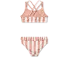 Liewood Bikini Belle Stripe Coral Blush Creme de la Creme
