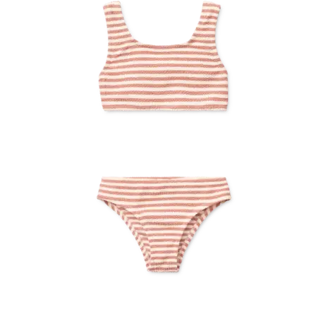 Liewood Bikini Bello Stripe Coral Blush Creme de la Creme