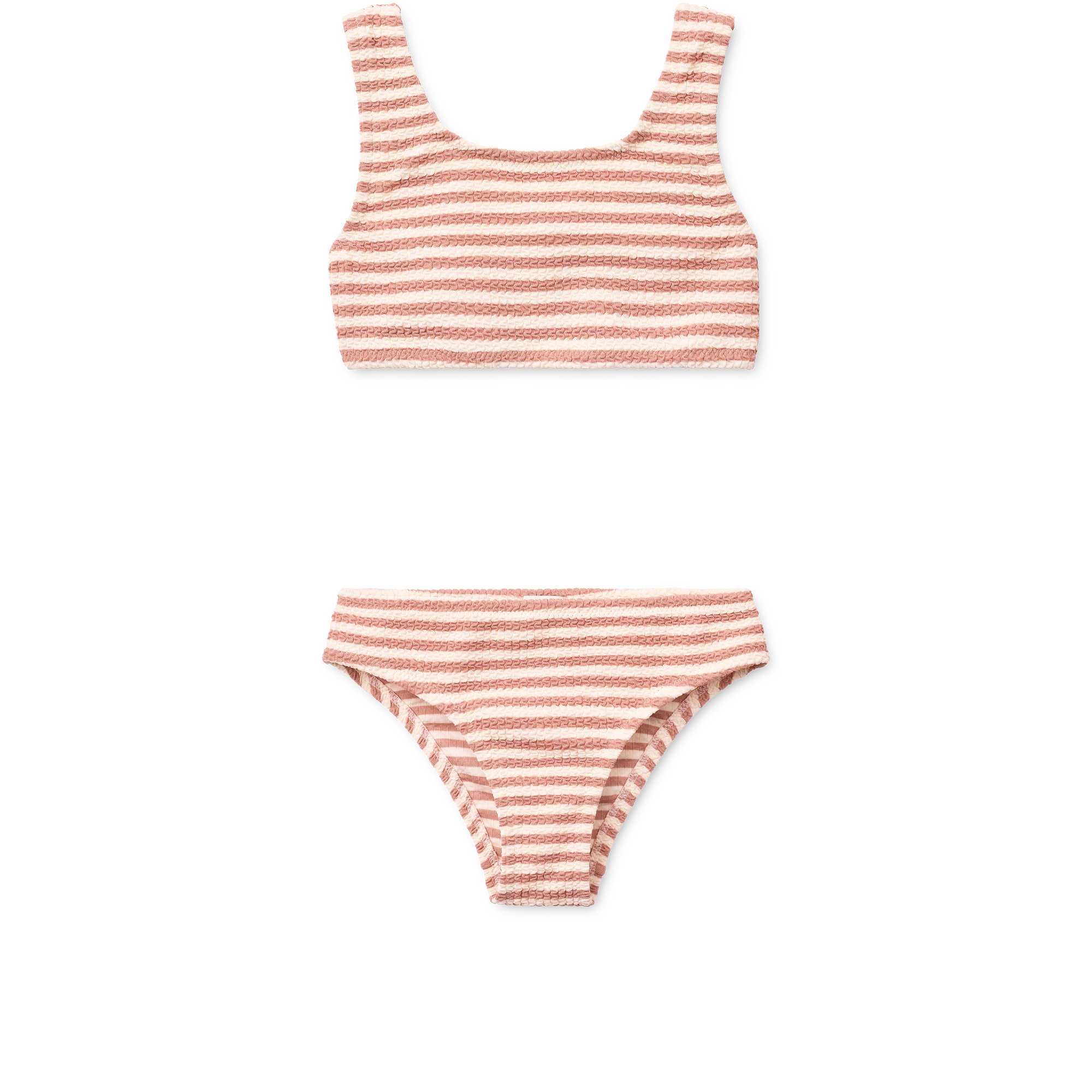 Bikini Bello Stripe Coral Blush Creme de la Creme afbeelding