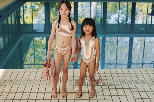 Liewood Bikini Bello Stripe Coral Blush Creme de la Creme