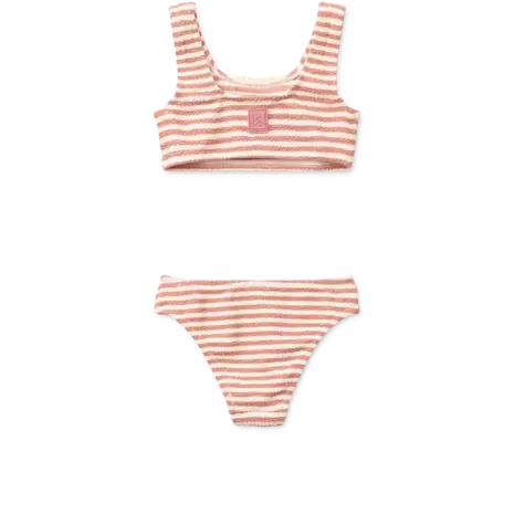 Liewood Bikini Bello Stripe Coral Blush Creme de la Creme