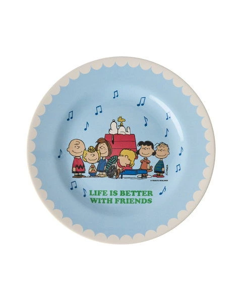Melamine Kinderbordje Soft Blue Snoopy Print afbeelding