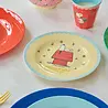 Rice Melamine Kinderbordje Cream Snoopy Print