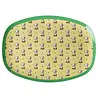 Rice Melamine Bord Ovaal Yellow Snoopy Print