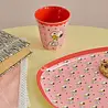 Rice Melamine Rechthoekig Bord - Pink Snoopy Rice Melamine Rechthoekig Bord - Pink Snoopy