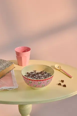 Rice Melamine Kom - Medium - Pink Snoopy Rice Melamine Kom - Medium - Pink Snoopy