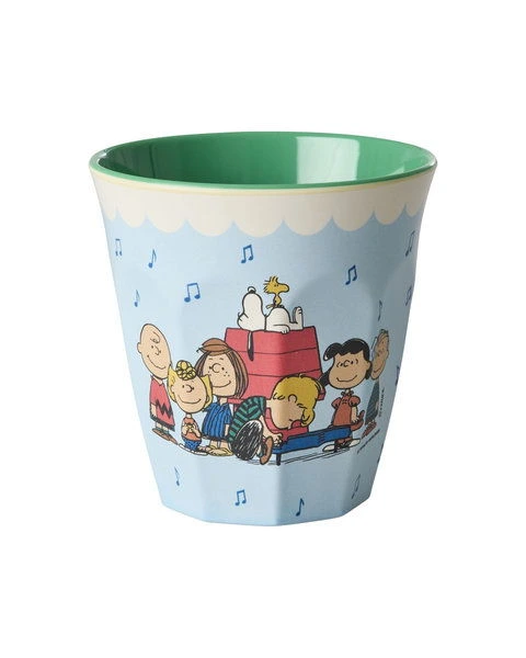 Melamine Beker Medium Soft Blue Snoopy Print afbeelding
