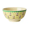 Rice Melamine Kommetje Medium Yellow Snoopy Print