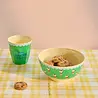 Rice Melamine Kommetje Medium Green Snoopy Print