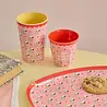 Rice Melamine Beker - Large - Pink Snoopy