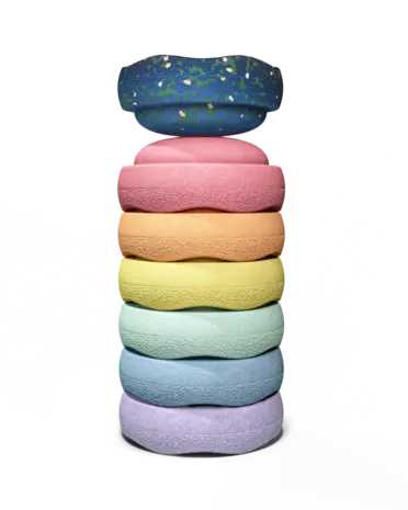 Stapelstein Water Lily Special Original Mini Rainbow Pastel