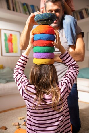 Stapelstein Water Lily Special Original Mini Rainbow Classic