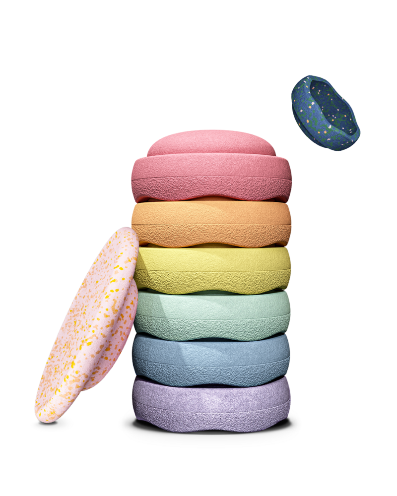 Stapelstein Water Lily Special Original Rainbow Pastel