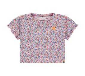 Stains & Stories Shirt Short Sleeve Flower Blush
