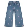 Stains & Stories Broek Wide Leg Medium Blue