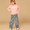 Stains & Stories Broek Wide Leg Medium Blue