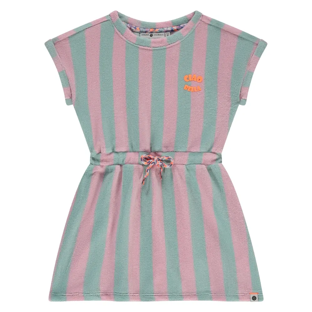 Stains & Stories Jurk Short Sleeve Mint