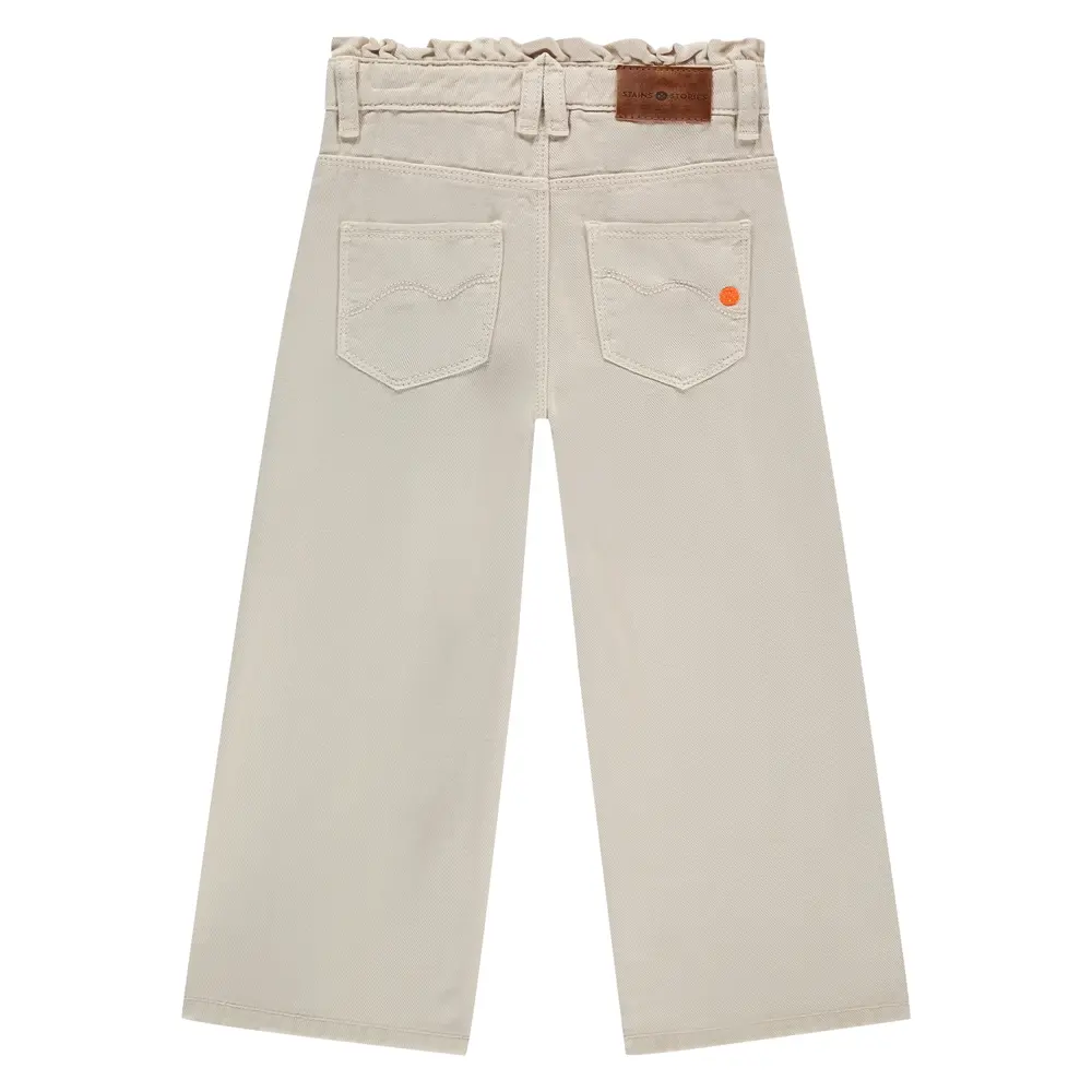 Stains & Stories Broek Wide Leg Ivory