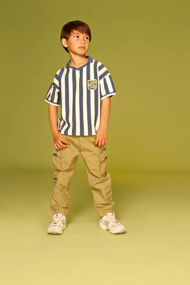 Stains & Stories Shirt Short Sleeve Wide Fit Water