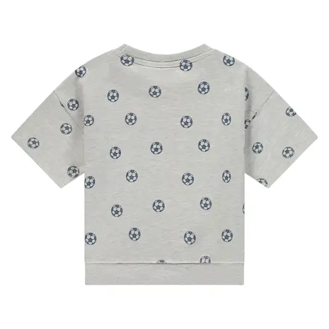 Stains & Stories Shirt Short Sleeve Light Grey Melange