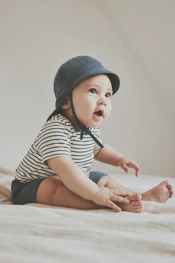 HUTTEliHUT Shorts Muslin Bering Sea