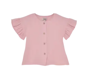 HUTTEliHUT Blouse SS Muslin Pale Mauve