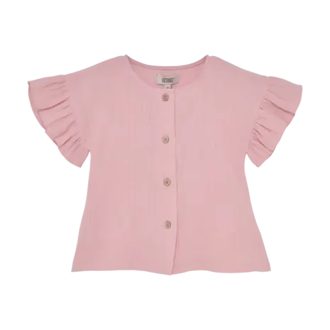HUTTEliHUT Blouse SS Muslin Pale Mauve