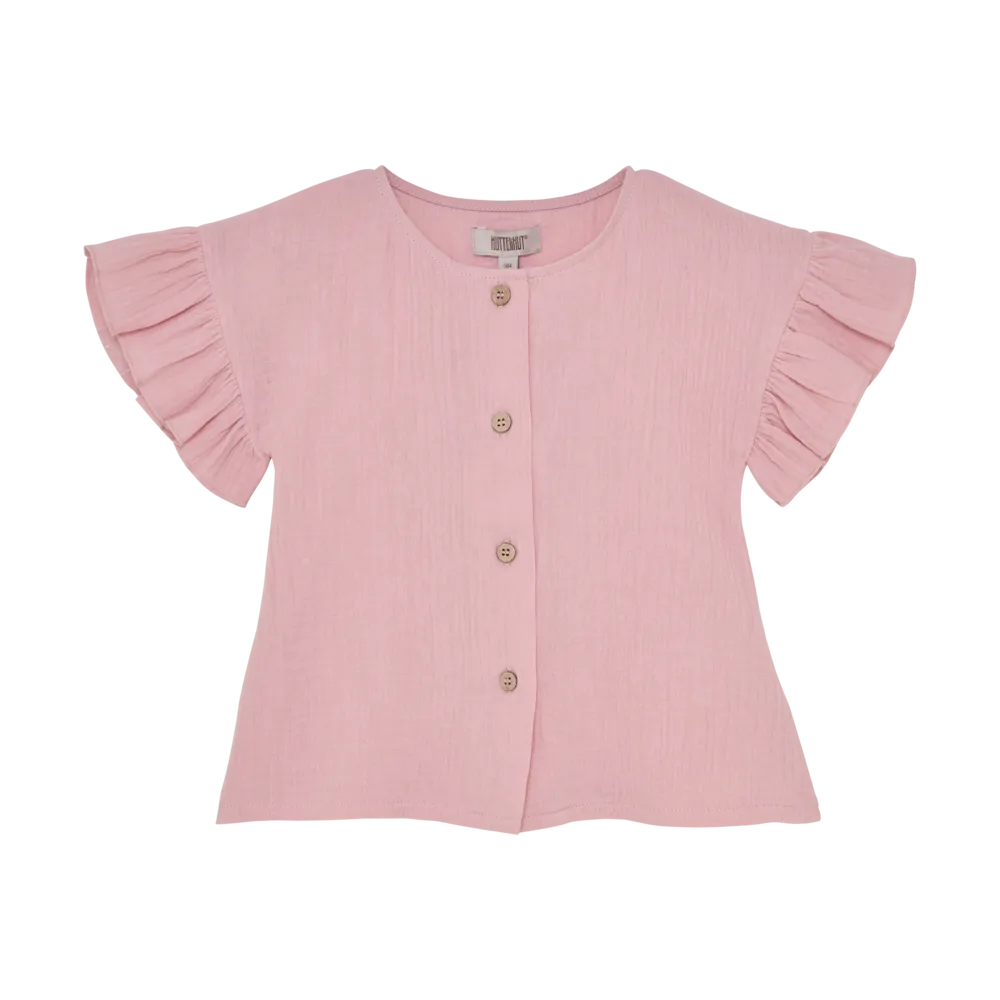 Blouse SS Muslin Pale Mauve afbeelding