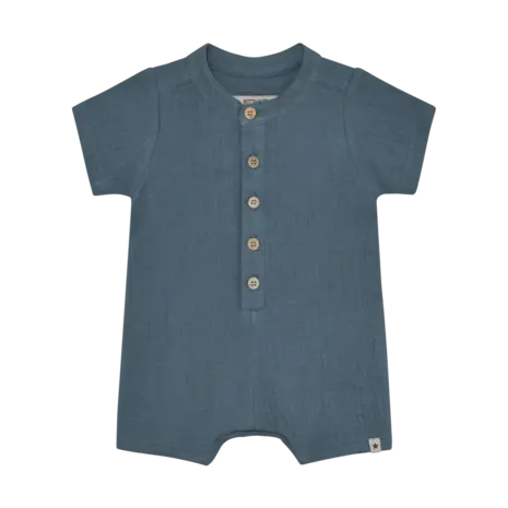 HUTTEliHUT Playsuit SS Muslin Bering Sea