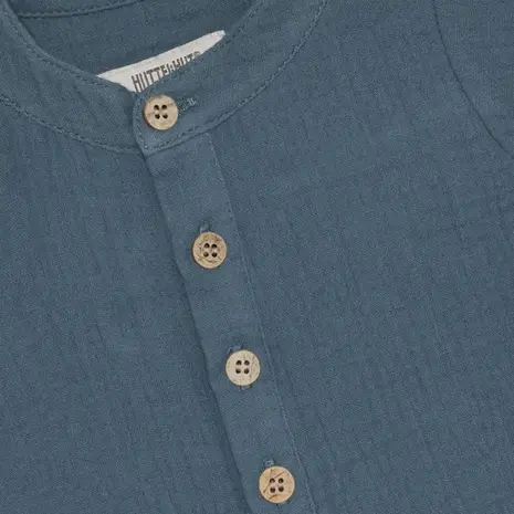 HUTTEliHUT Playsuit SS Muslin Bering Sea