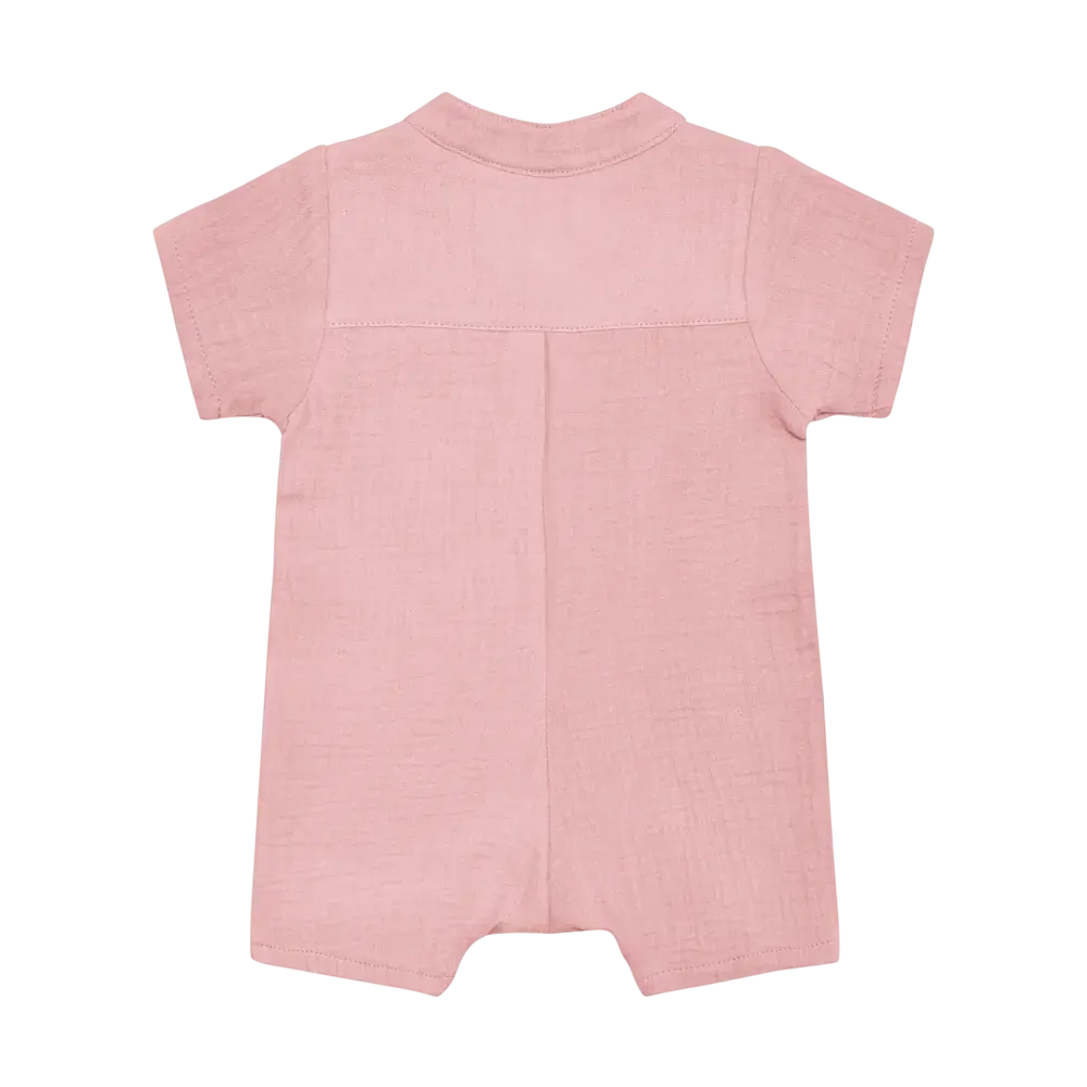 HUTTEliHUT Playsuit SS Muslin Pale Mauve