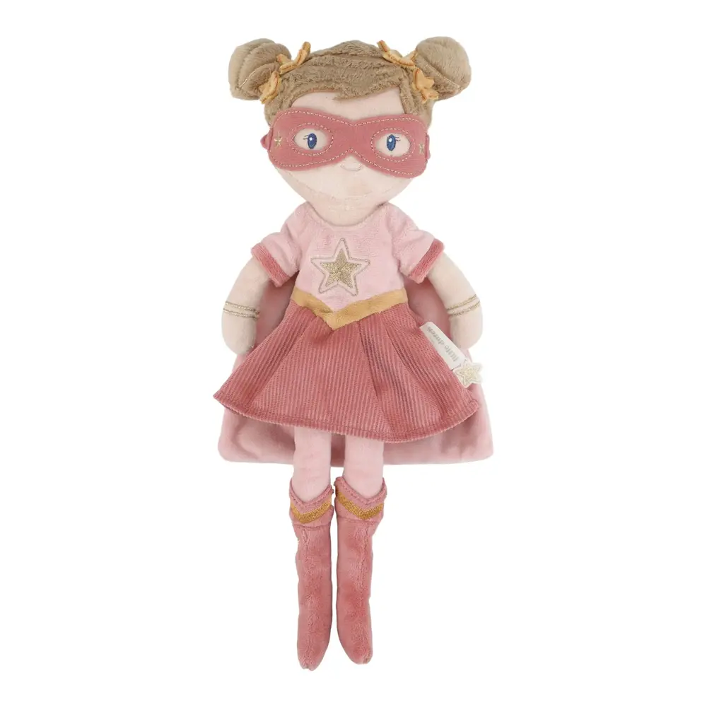 Little Dutch Knuffelpop Super Hero Rosa