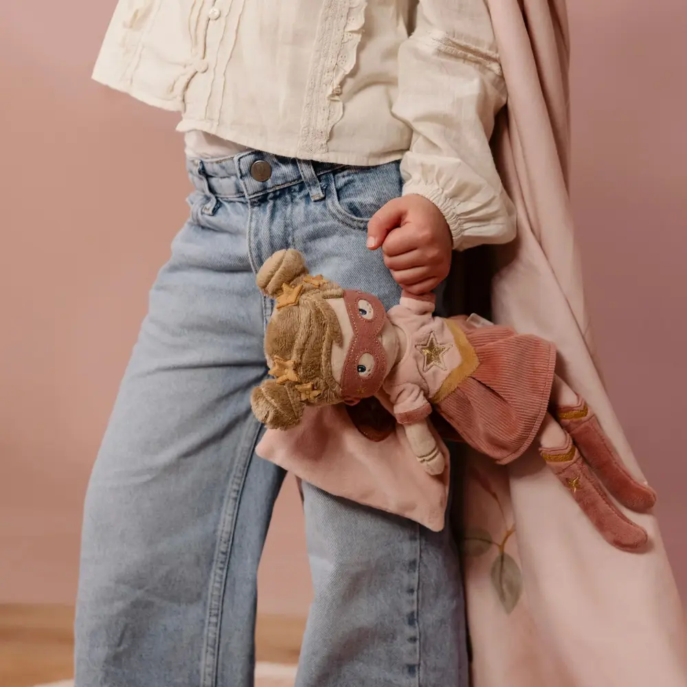 Little Dutch Knuffelpop Super Hero Rosa