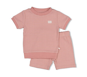 Feetje Pyjama's Summer Special Shortama Wafel Mauve