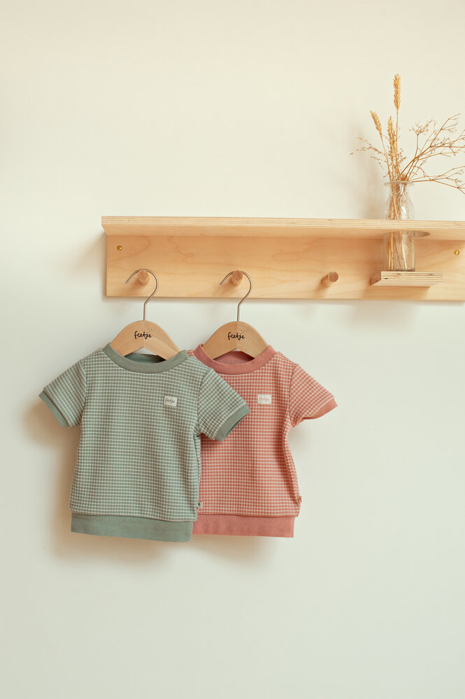 Feetje Pyjama's Summer Special Shortama Wafel Mauve