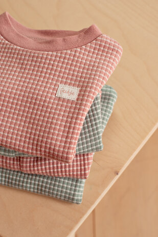 Feetje Pyjama's Summer Special Shortama Wafel Mauve