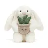 Jellycat Cream Bunny with Plant