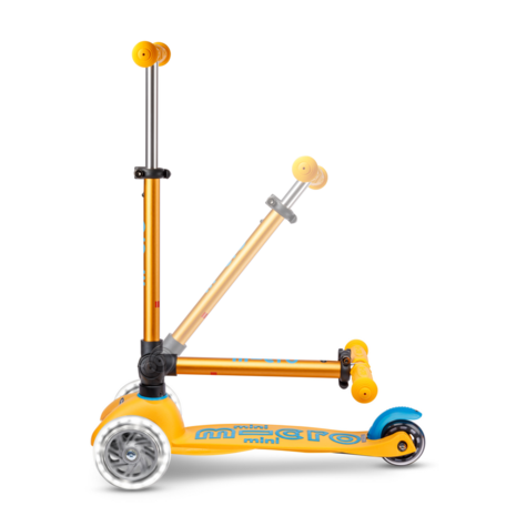 Micro Step Mini Deluxe inklapbaar LED abrikoos - Limited Edition