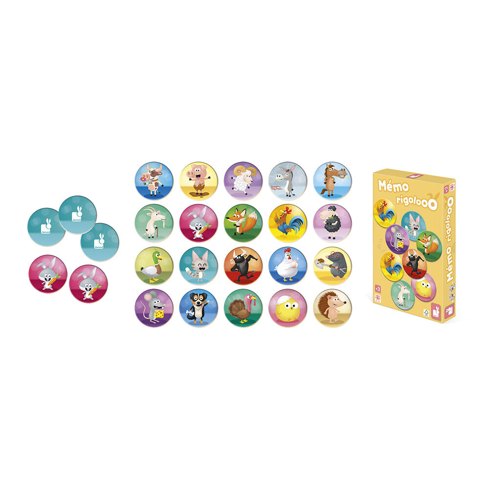 Janod Spel Memo Rigolooo