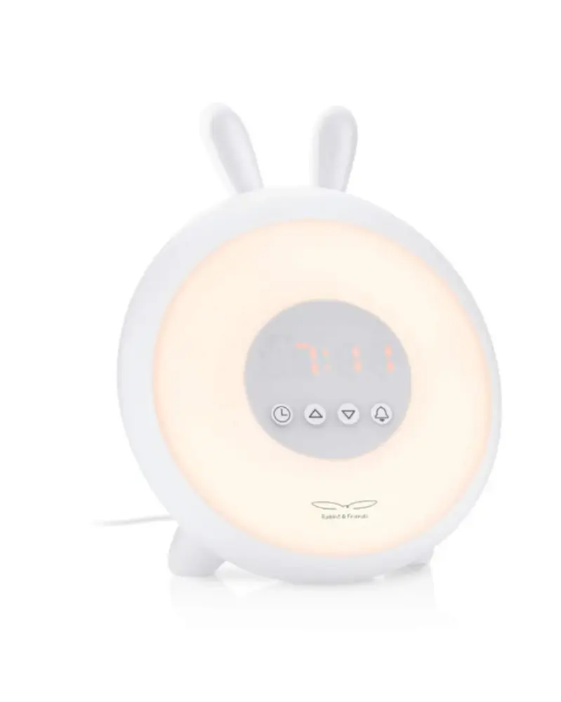 Wekker Rabbit Wake Up Alarm White