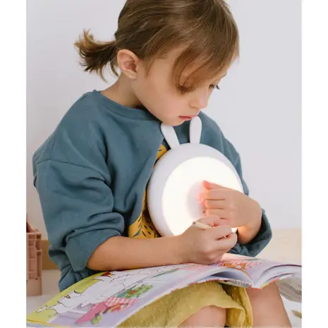 Wekker Rabbit Wake Up Alarm White