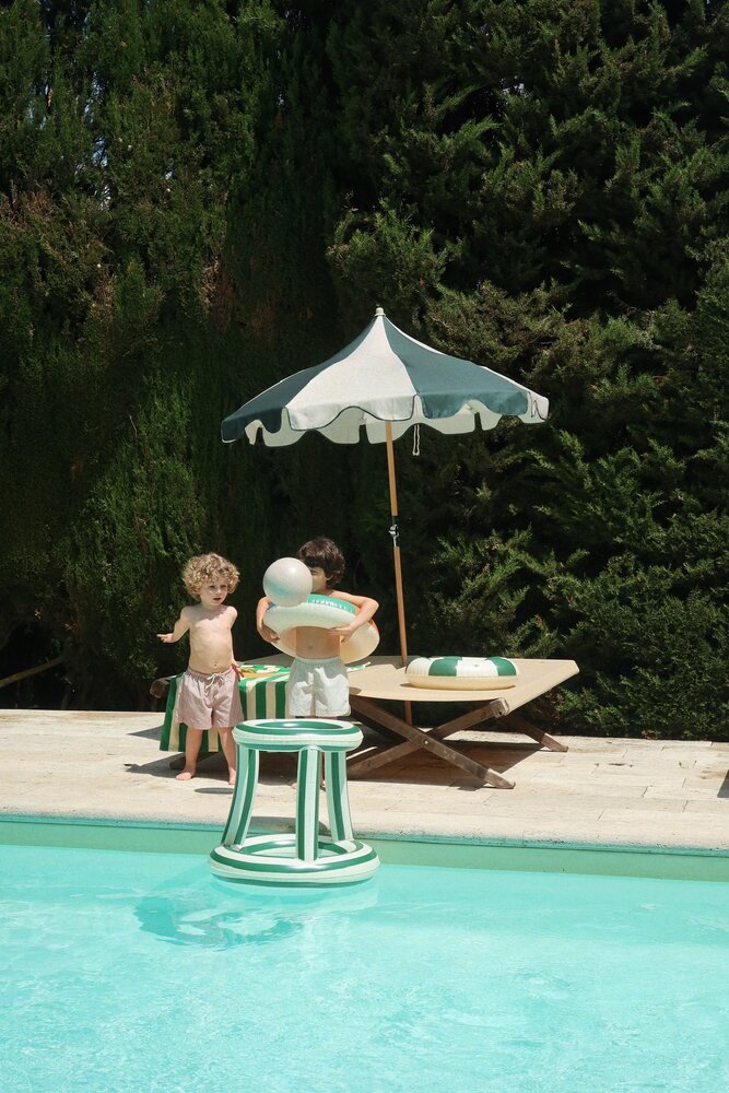 Konges Slojd Opblaasbare Basketbalring Green Stripe