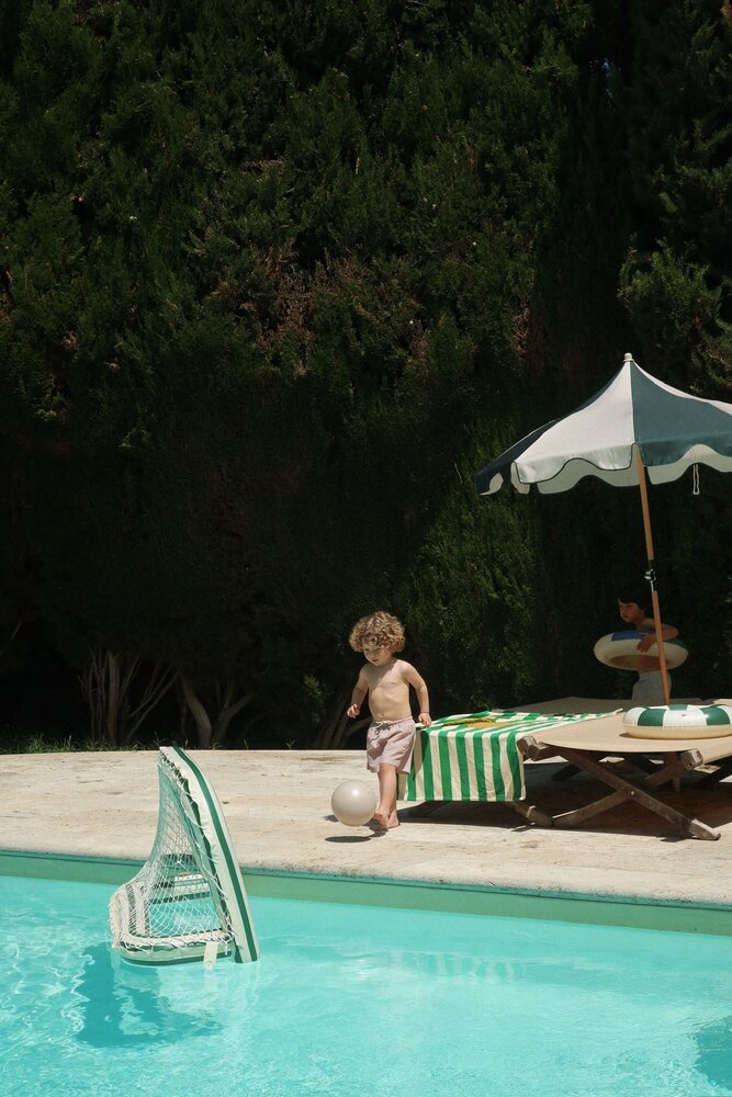 Konges Slojd Opblaasbare Goal met Bal Green Stripe