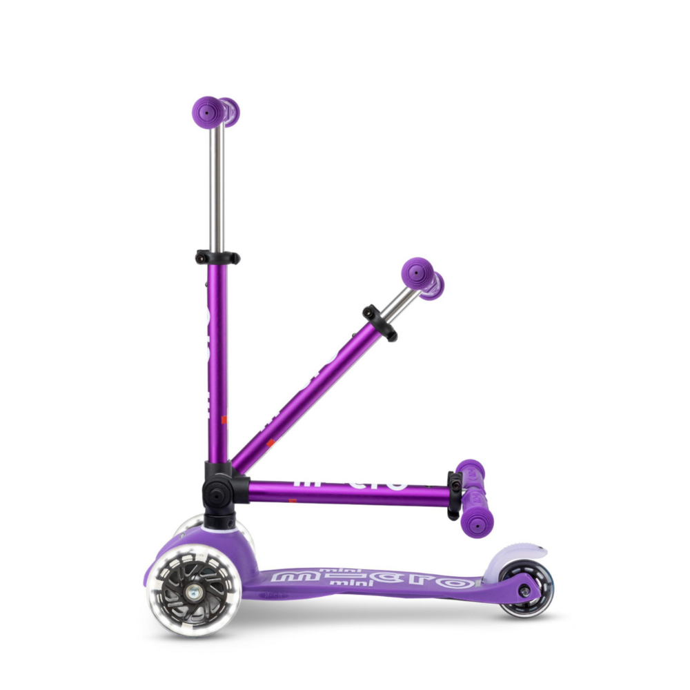 Micro Step Mini Deluxe inklapbaar LED Paars