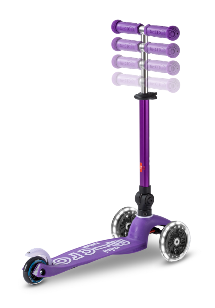 Micro Step Mini Deluxe inklapbaar LED Paars